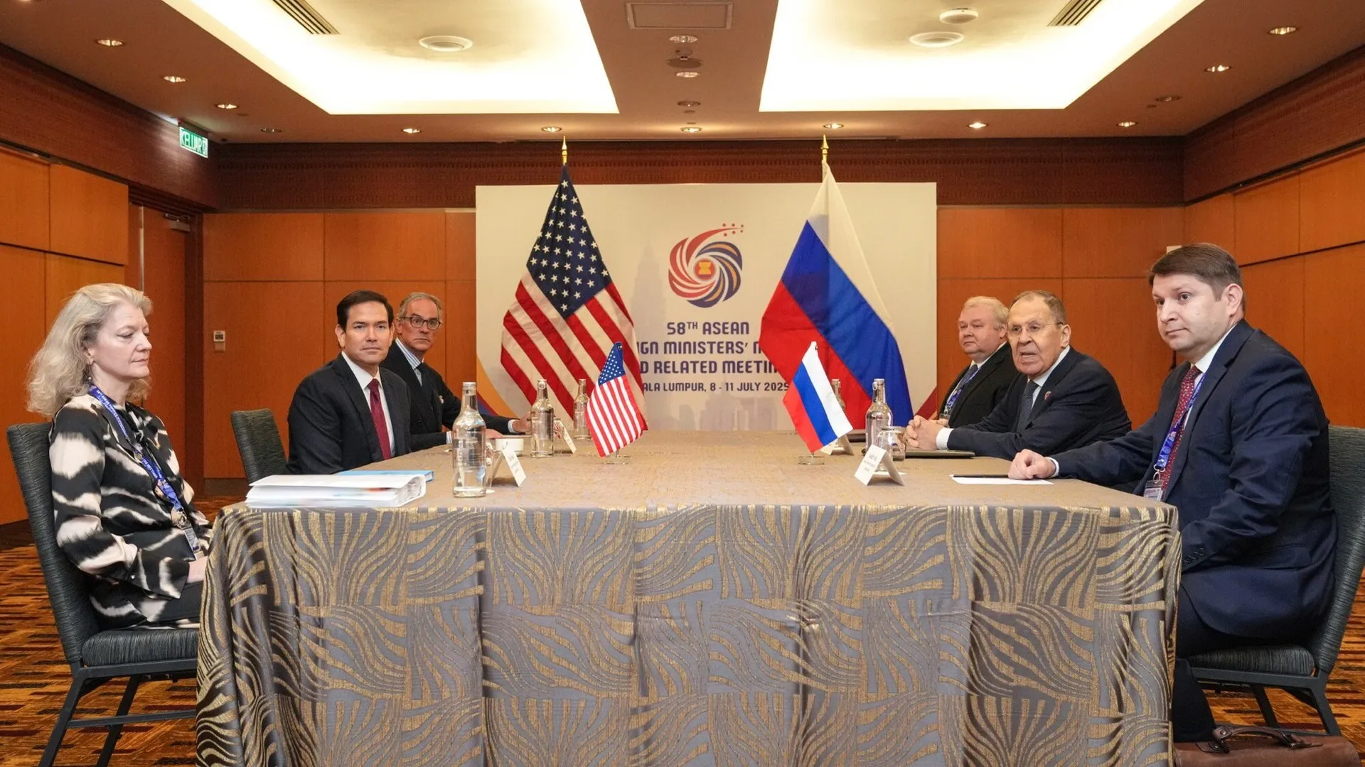 Marco Rubio trifft Sergei Lawrow in Kuala Lumpur, 10. Juli 2025. Foto: U.S. State Department, gemeinfrei