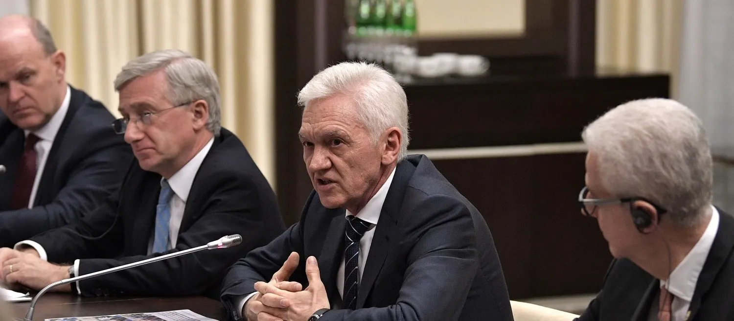 Gennady Timchenko at a meeting with French business representatives, Kremlin, January 2018. Photo: kremlin.ru, CC BY 4.0